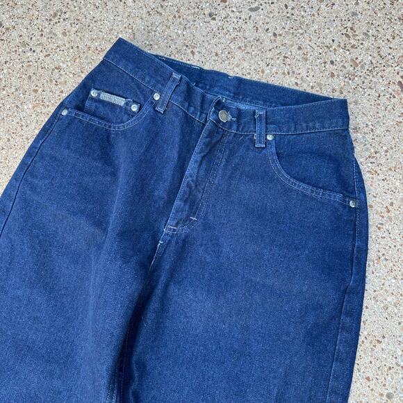 VTG 90s Riveted by Lee Dark Wash Jeans western womens size 10 - Picture 1 of 6